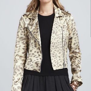 Alexis Leopard Moto Jacket